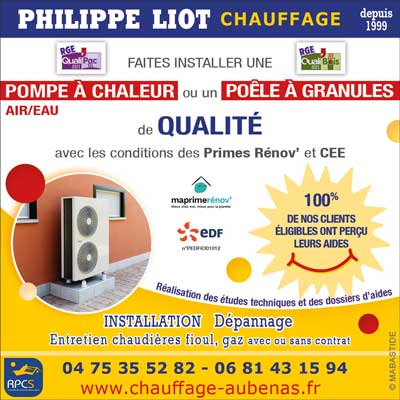 Installation pompe à chaleur air/eau Philippe Liot Chauffage